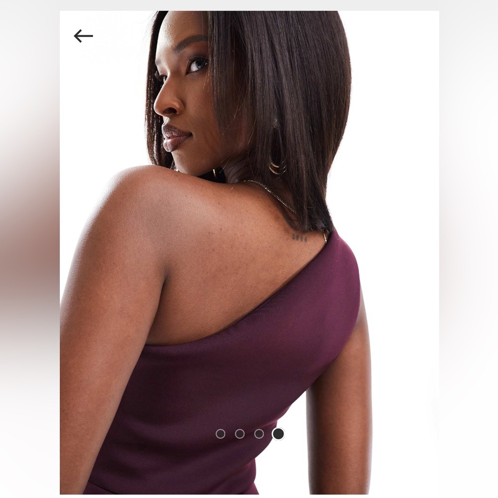 Elegant Plum Maxi Dress with Side Slit